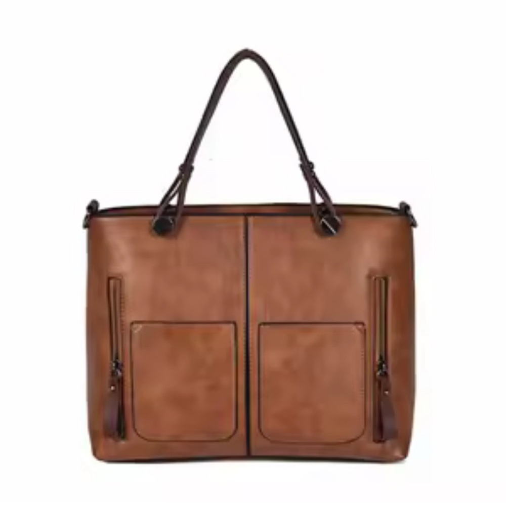 Brown Leather Tote Bag